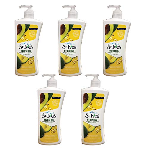 St. Ives Daily Hydrating Vitamin E & Avocado Body Lotion for Dry Skin, 21 oz (Pack of 5)
| St. Ives Daily Hydrating Vit